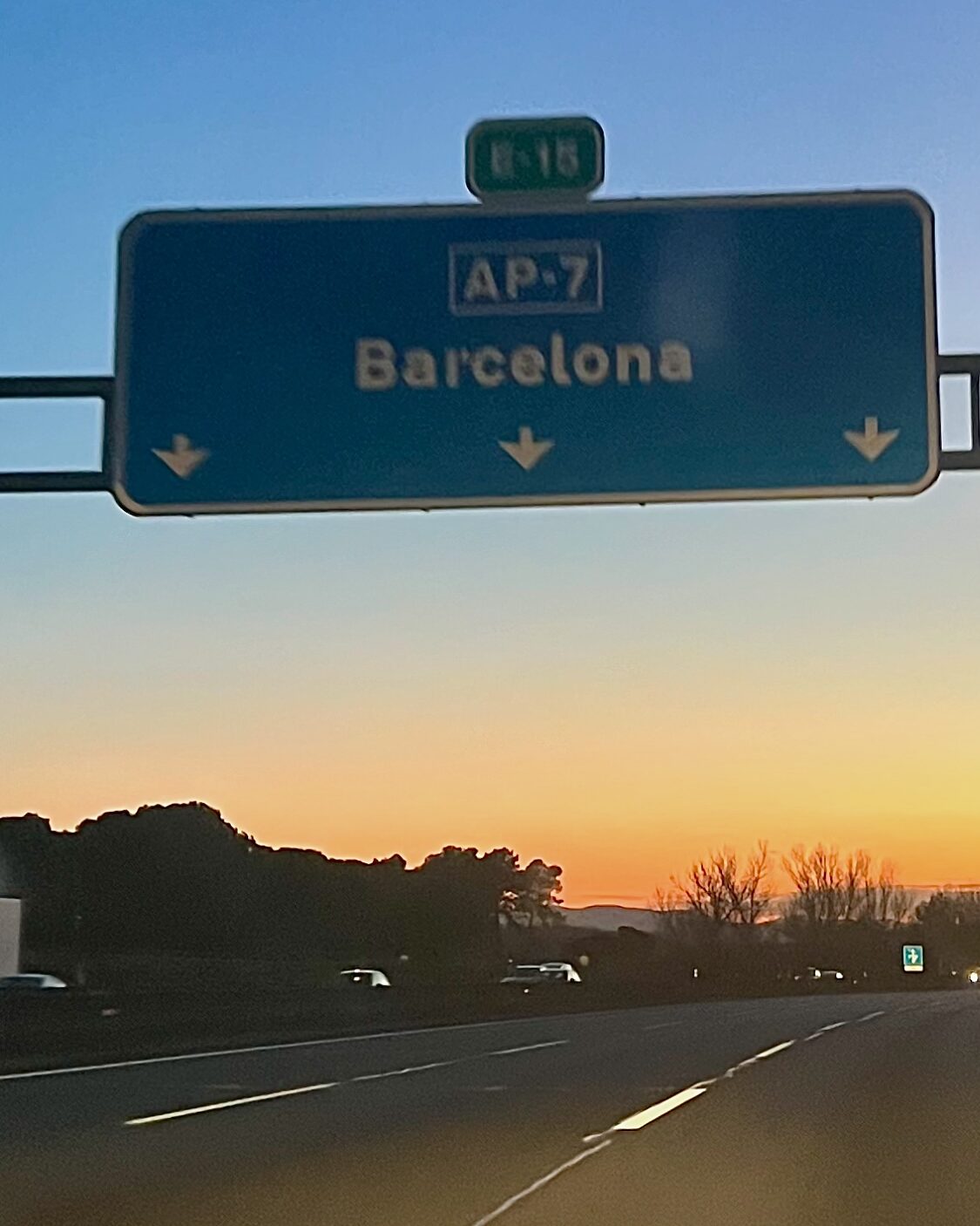 Caught in Between: How I became Part of a Conflict that was never mine 3 IMG 9813 Arrival day: a sign pointing toward Barcelona.