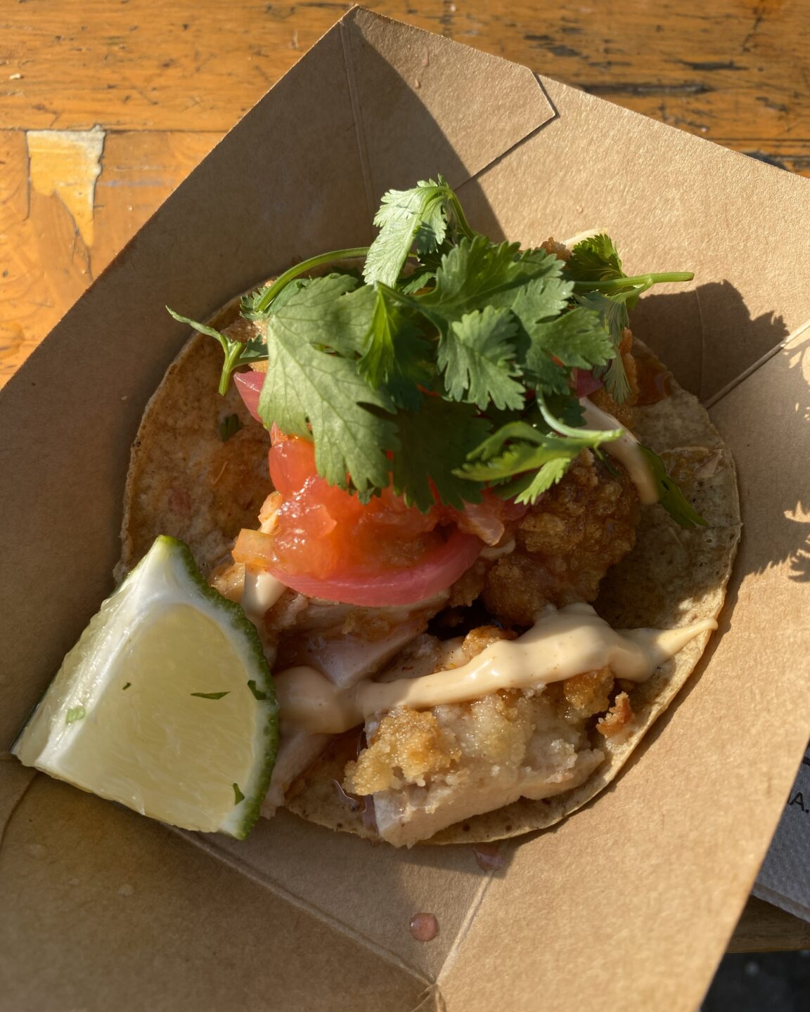 Caught in Between: How I became Part of a Conflict that was never mine 16 blog 1 The most delicious taco I ever ate at a taco festival.
