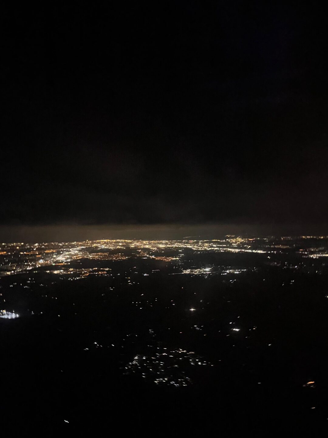Flight to Spain, nightview