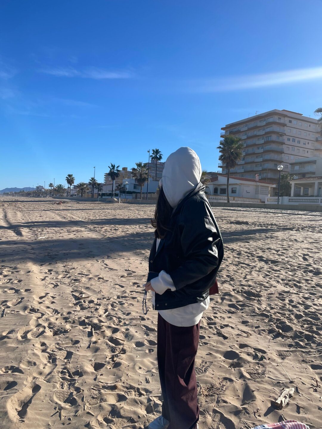 Walking on the beach